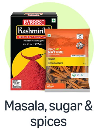 Masala, sugar & spices